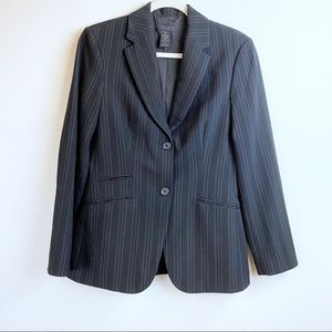 The Limited Stretch Black Pin Stripe Blazer Size M